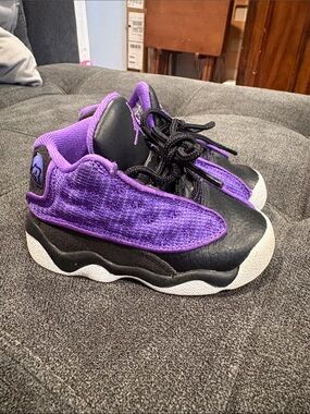 Nike Air Jordan 13 Retro Purple Venom Black 4.5 toddler